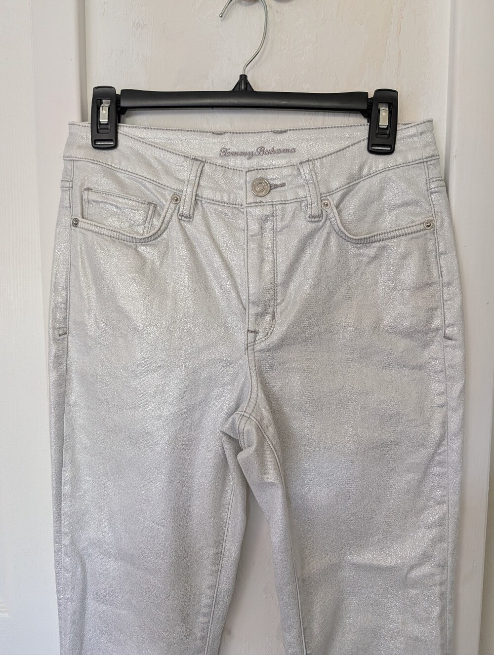 Tommy Bahama Silver Metallic Women’s Jeans